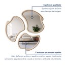 Ver imagem 4 de Conjunto 3 Espelhos Orgânicos Moldura em MDF Textura Pietra Miraggio