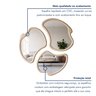 Conjunto 3 Espelhos Orgânicos Moldura em MDF Textura Pietra Miraggio - 6