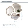 Conjunto 3 Espelhos Orgânicos Moldura em Mdf Pietra Miraggio - 7