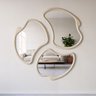 Conjunto 3 Espelhos Orgânicos Moldura em Mdf Pietra Miraggio - 2