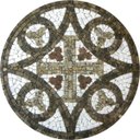 Ver imagem 1 de Mosaico Religioso Bizantino Cruz Bizantina 90cm