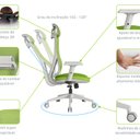 Ver imagem 5 de Cadeira Escritório Presidente NR17 Ergonômica Tela Mesh Sigma