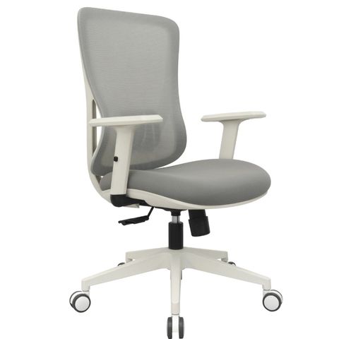 Cadeira Escritório Diretor NR17 Ergonômica Tela Mesh Sigma Cinza