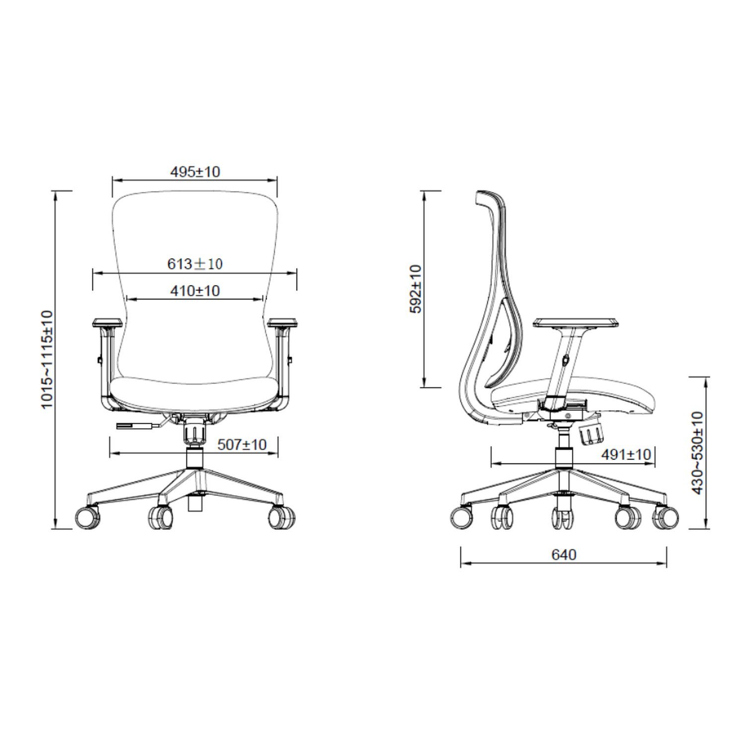 Cadeira Ergonômica de Escritório Sigma Com NR17 - 4