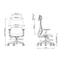 Ver imagem 4 de Cadeira Escritório Presidente NR17 Ergonômica Tela Mesh Sigma