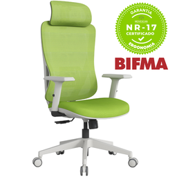 Cadeira Escritório Presidente NR17 Ergonômica Tela Mesh Sigma - 10