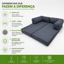 Ver mais imagens de Sofá Cama Modular Glow 2 Lugares Retrátil 180cm Grafite