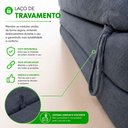 Ver imagem 5 de Sofá Cama Modular Glow 2 Lugares Retrátil 180cm Grafite
