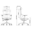 Ver imagem 5 de Cadeira de Escritório Presidente NR17 Ergonômica Tela Mesh Beta