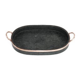 Travessa para Porção em Pedra Sabão 20 X 32 Cm - Curada - 1