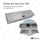 Ver imagem 3 de Canal Úmido Organizador Calha de Cozinha em Aço Inox 304 C/3 Módulos e Tampa - Tubrax