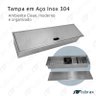 Canal Úmido Organizador Calha de Cozinha em Aço Inox 304 C/3 Módulos e Tampa - Tubrax - 3