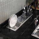 Ver imagem 2 de Canal Úmido Organizador Calha de Cozinha em Aço Inox 304 C/3 Módulos e Tampa - Tubrax