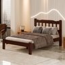 Cama Casal New Perola Madeira Maciça Cor Castanho - 3