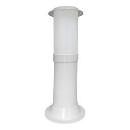 Poste Balizador Luminária Casa Sítio Jardim 35cm Branco - 1