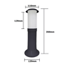 Poste Balizador Luminária Casa Sítio Jardim 35cm Branco - 2