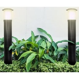 Poste Balizador Luminária Casa Sítio Jardim 35cm Branco - 4