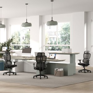 Cadeira de Escritório Presidente NR17 Ergonômica Tela Mesh PHI