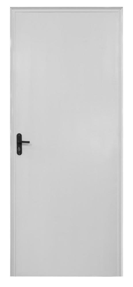 Kit Porta de madeira branco interna c/batente direita - 214x76 - 1