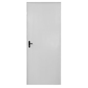 Kit Porta de madeira branco interna c/batente direita - 214x76