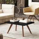 Ver imagem 1 de Mesa Decor de Centro Pés em Madeira Maciça - Preto