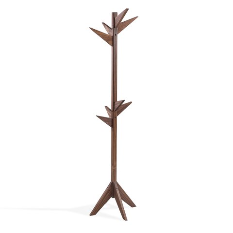 Cabideiro de Chão em Madeira Maciça Imbuia Rm