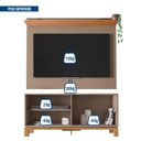 Ver imagem 5 de Rack com Painel Ripado para TV até 55 Polegadas 136cmx108cm Mondrian Freijó Marrom Freijo