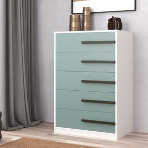 Cômoda 5 Gavetas 60 Cm de Largura