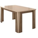 Ver imagem 2 de Mesa para Sala de Jantar 6 Lugares Opera Marrom/Fendi/Carvalho