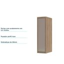 Ver imagem 2 de Armário Aéreo 20cm 1 Porta 1 Prateleira Mel Vanilla C/Graf