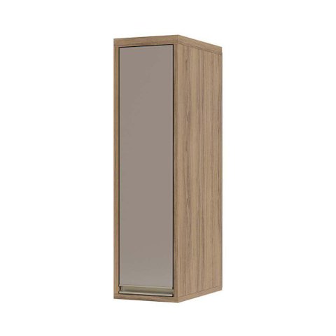 Armário Aéreo 20cm 1 Porta 1 Prateleira Mel Vanilla C/Graf