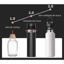 Ver imagem 4 de Garrafa Térmica Ms-940 700ml Inox 316 com Tampa de Abertura Rápida e Vedação Segura:Preto