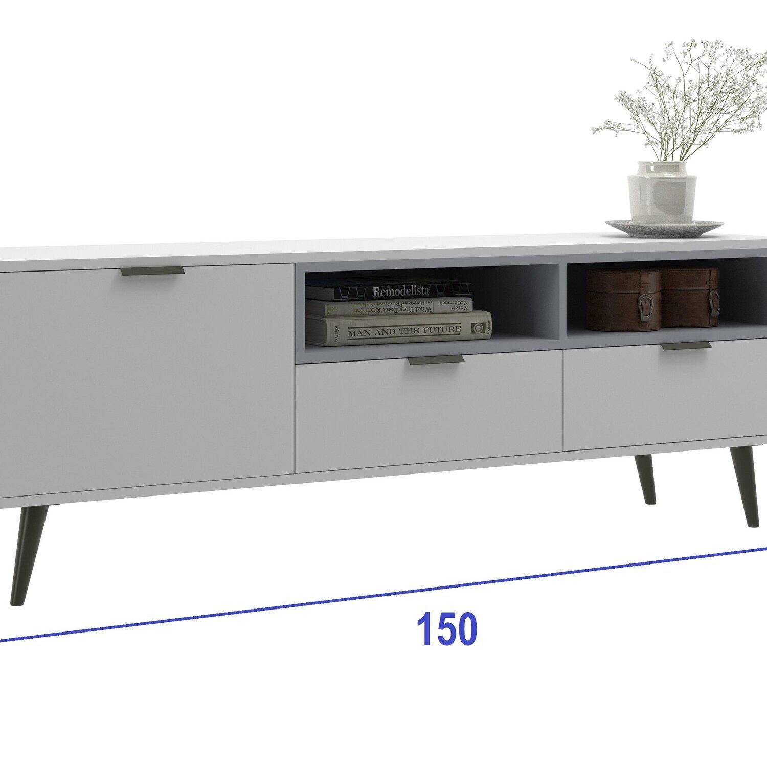 Rack 150 Cm Largura 3 Portas Lisboa - 3