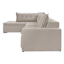Ver imagem 4 de Sofá Retratil com Chaise Esquerda Titan 6 Lugares 2,96m Tecido Linho