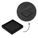 Ver imagem 2 de Ralo 10x10 Oculto com Plástico Abs para Piso e Porcelanato Cor:preto