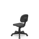 Ver imagem 3 de Cadeira Secretaria Giratoria Bolt - Couro Sintetico Corano - Preto