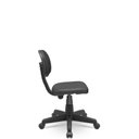 Ver imagem 2 de Cadeira Secretaria Giratoria Bolt - Couro Sintetico Corano - Preto