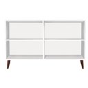 Ver imagem 4 de Buffet aparador Colombia 4 portas balcão 1.22m retrô fechado cor Preto fosco com Amêndoa PASSE BEM