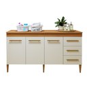 Ver mais imagens de Lavanderia Modulada Balcão 3 Portas e 3 Gavetas Nova Iguaçu