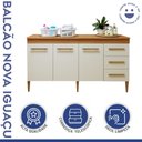 Ver imagem 2 de Lavanderia Modulada Balcão 3 Portas e 3 Gavetas Nova Iguaçu