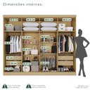 Ver mais imagens de Guarda-Roupa de Canto Modulado com Espelho 15 Portas 6 Gavetas Inglaterra Cinza/Jequitibá/Granizo