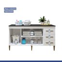 Ver imagem 6 de Lavanderia Modulada Balcão 3 Portas e 3 Gavetas Nova Iguaçu