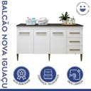 Ver mais imagens de Lavanderia Modulada Balcão 3 Portas e 3 Gavetas Nova Iguaçu