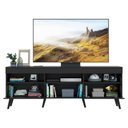 Ver imagem 4 de Rack Tv 65" Retrô 2 Portas Paris Multimóveis V3327 Preto Preto
