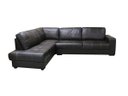 Ver imagem 2 de Sofá de Couro Canto Marrocos 3 Lugares com Chaise Marrom Pigmentado - Mempra Design