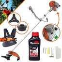 Ver imagem 1 de Roçadeira Profissional Tekna Rl520acg2 52cc + Óleo Toyama 2t