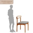 Ver imagem 3 de Conjunto com 2 Cadeiras Premium em Madeira Maciça Monaco Marrom Quartzo/Imbuia Natural