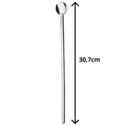 4 Colheres para Coquetéis Drinks 30cm em Aço Inox Tramontina Sucos Caipirinha Martini Gin Tônica - 2