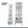 Lavanderia Modulada 2 Armários Multiuso Campinas 1 Porta 9 Prateleiras - 5