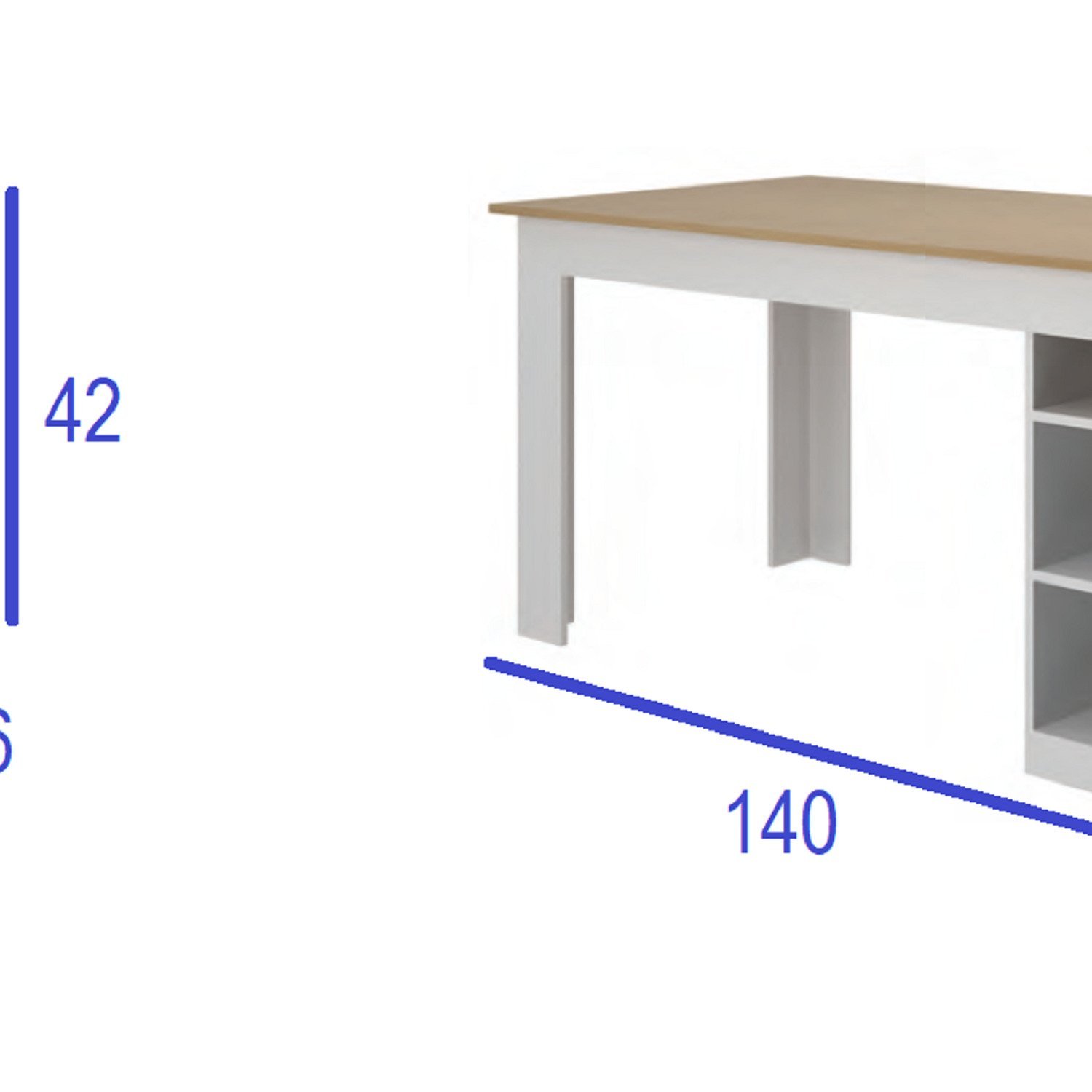 Mesa 140 Cm com 4 Banquetas e Prateleira Esmeralda - 4